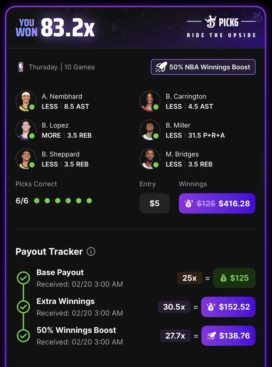 Tyler Walker's winning bet