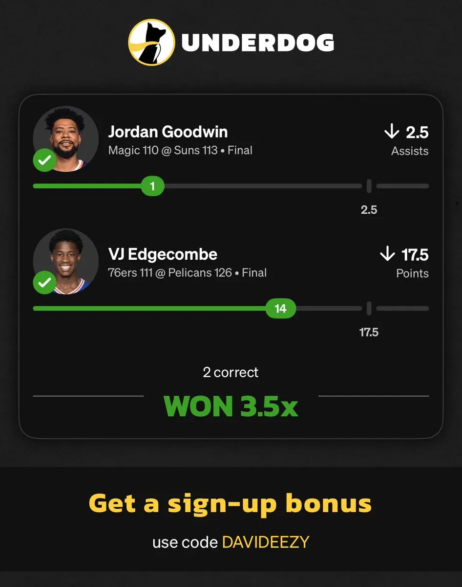 DT's winning bet