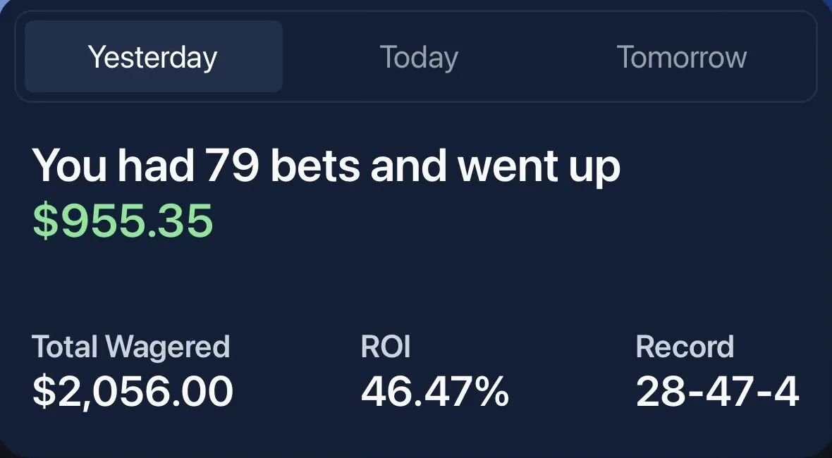 DT's winning bet